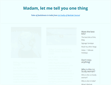 Tablet Screenshot of madamletmetellyouonething.com